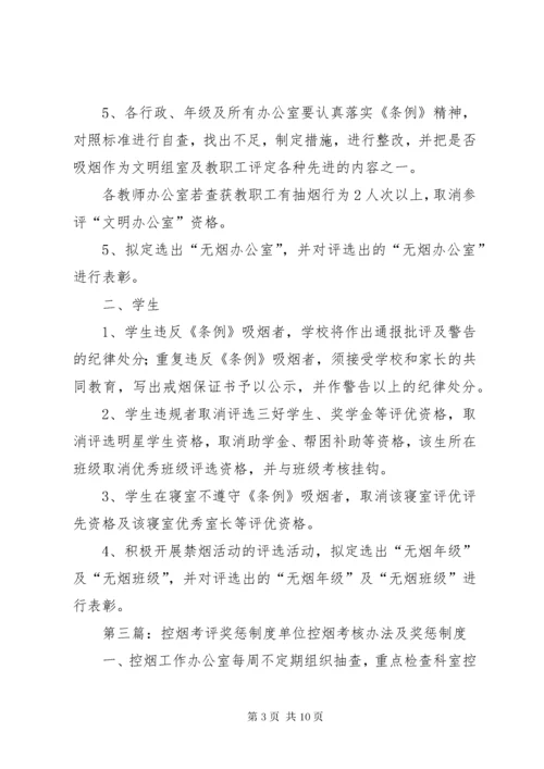 学校控烟考评奖惩制度.docx