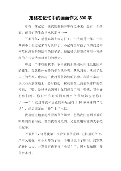 定格在记忆中的画面作文800字-3.docx