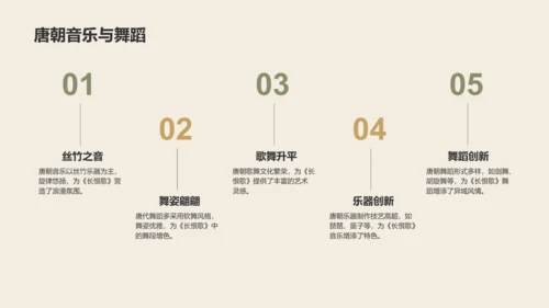 橙色复古风《长恨歌》的历史背景解读PPT模板