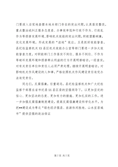 县委书记在全县党风廉政建设会议讲话.docx