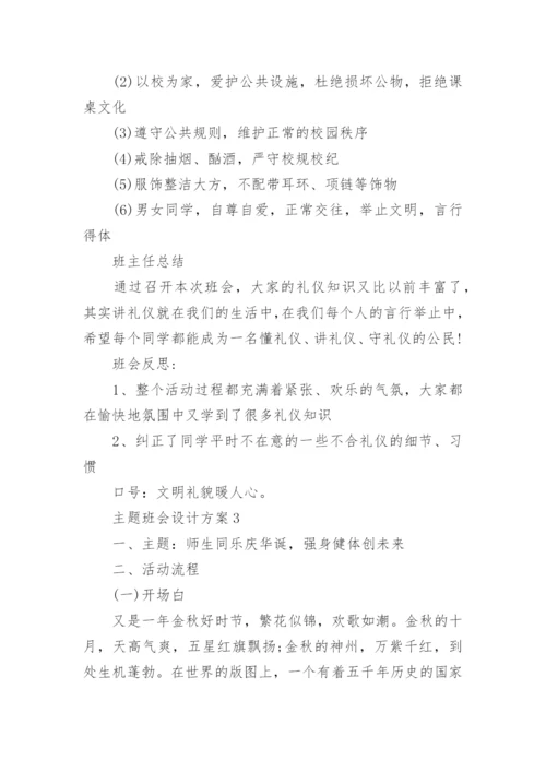 主题班会设计方案高中主题班会方案大全.docx