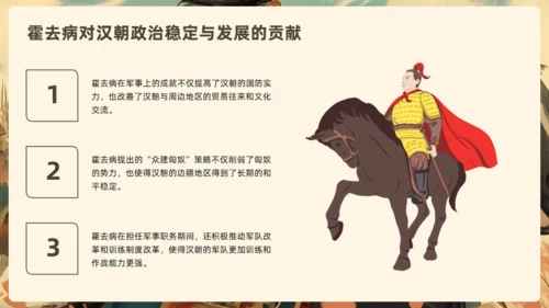 霍去病介绍通用PPT模板