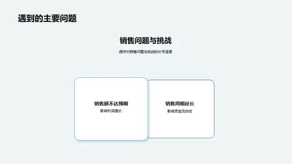 销售业绩解读与前瞻
