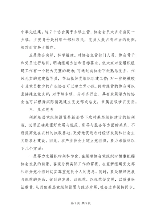 产业协会建立党组织工作调研报告.docx