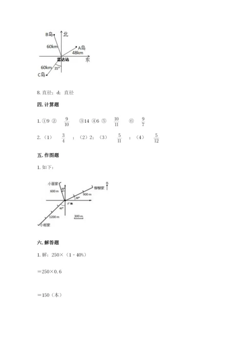 小学六年级上册数学期末测试卷（考试直接用）word版.docx