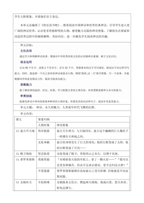 第4单元 导读课第1课时 教学设计