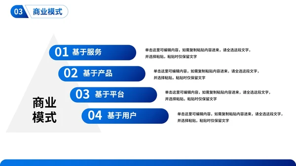实景商务高级商业模式画布商业计划PPT模板