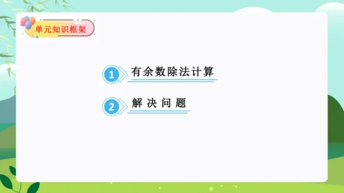 第六单元：有余数的除法 单元复习课件（31页PPT）人教版二年级数学下册