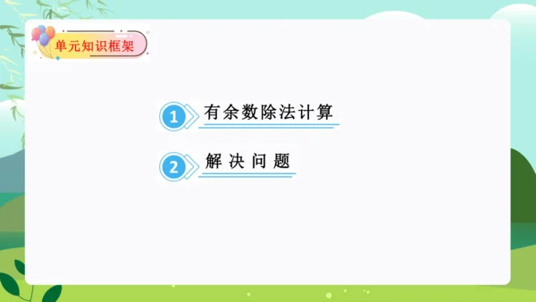 第六单元：有余数的除法 单元复习课件（31页PPT）人教版二年级数学下册
