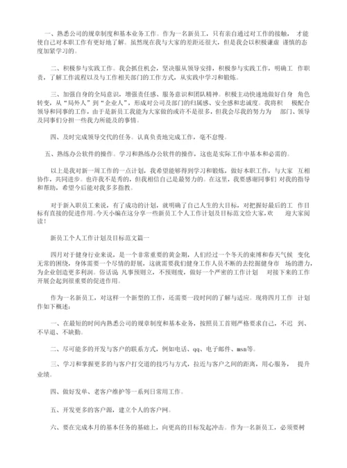 新员工个人工作计划(7篇).docx