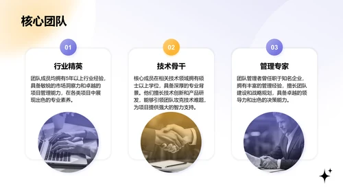 紫色渐变风创新创业计划书PPT模板