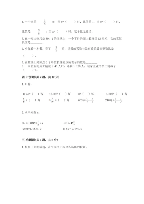 冀教版小学六年级下册数学期末检测试题及答案（网校专用）.docx