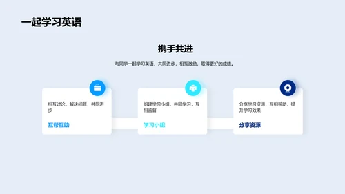 英语学习关键策略PPT模板