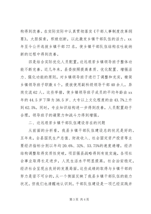 乡镇干部队伍建设现状思考.docx