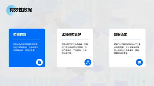 蓝色商务医疗新药研发发布会PPT模板