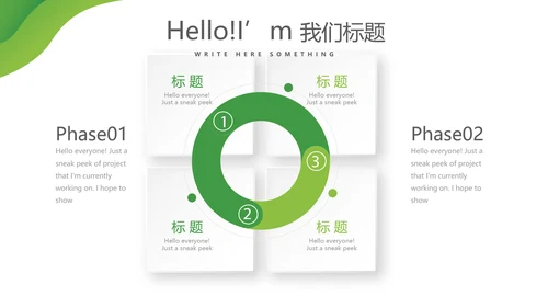 绿色清新医疗学术报告动态PPT