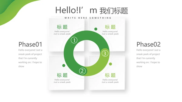 绿色清新医疗学术报告动态PPT