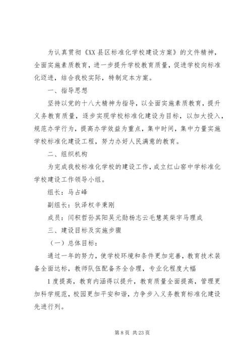 红山窑中学学风建设实施方案.docx