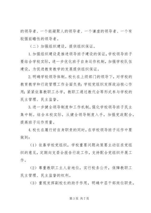 领导班子建设实施方案 (2).docx