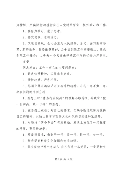 机关第二党支部关于召开专题组织生活会情况的报告_1.docx