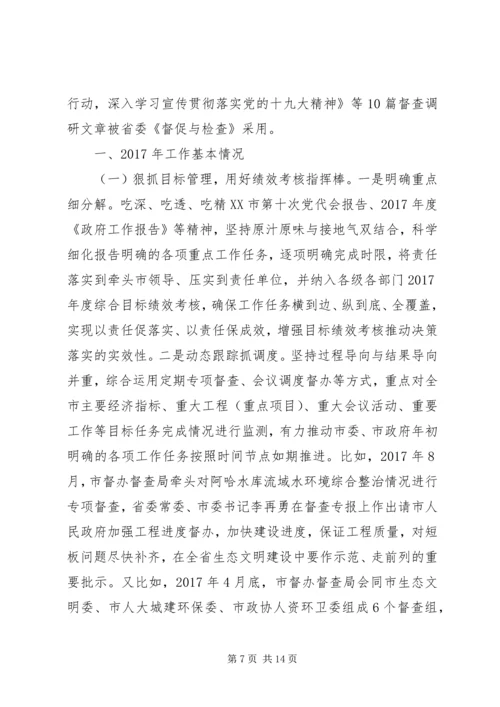 最XX县区政府督查工作总结及XX年工作计划范文.docx