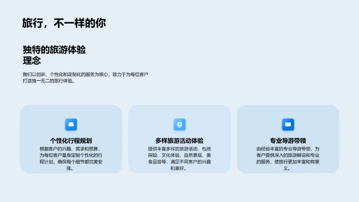 XX旅行社企业介绍PPT模板