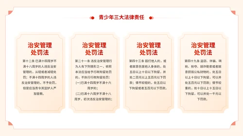 青少年普法宣传教育预防未成年人犯罪通用PPT模板