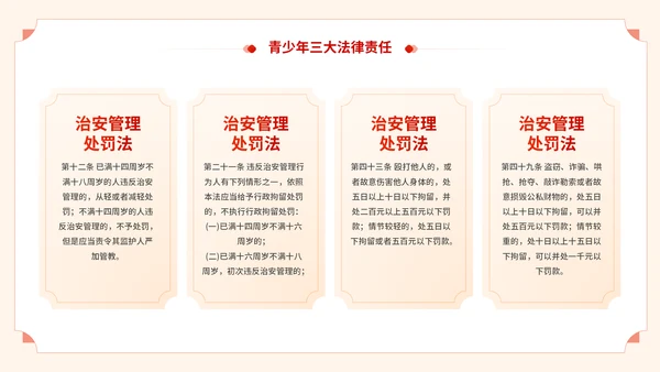 青少年普法宣传教育预防未成年人犯罪通用PPT模板