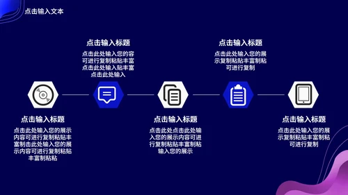 蓝色扁平风职场工作总结汇报PPT模板