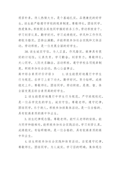 高中综合素质评价评语.docx