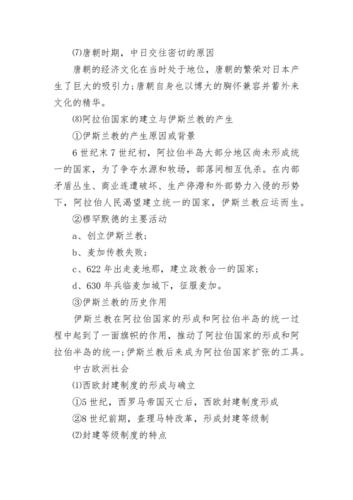 九年级历史上册知识点概念总结.docx
