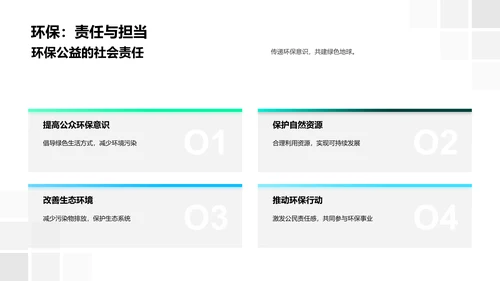 环保公益活动规划PPT模板