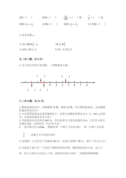 小升初数学综合练习试题附答案（基础题）.docx