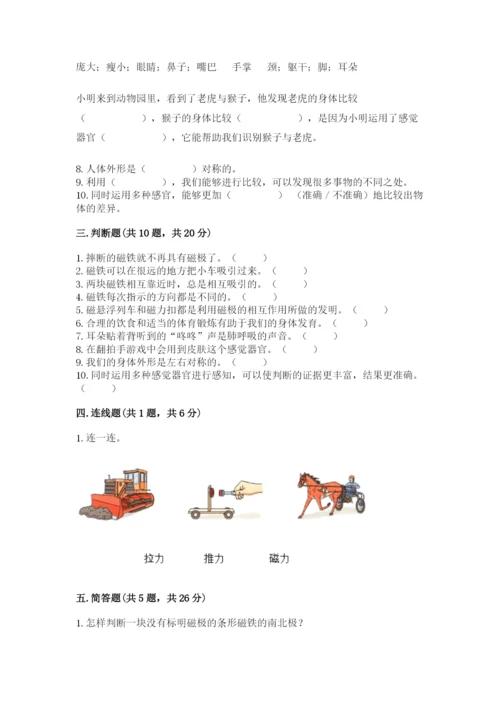 教科版小学科学二年级下册 期末测试卷（名师系列）.docx