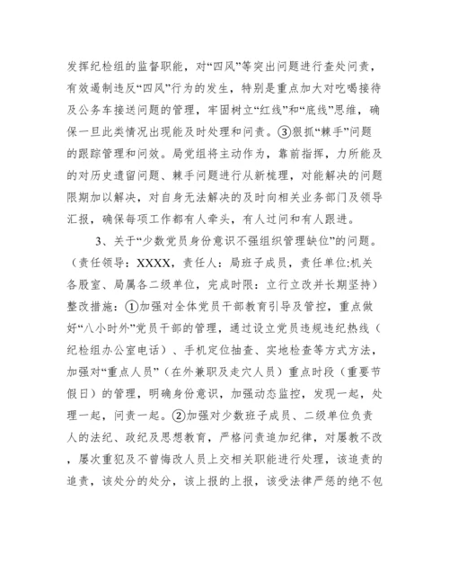 第一巡察组反馈意见整改方案(网络版).docx