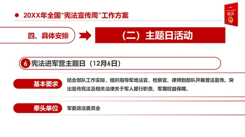 国家宪法日宪法宣传周活动工作方案党建PPT