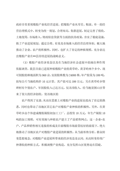 产业集群发展状况调研报告