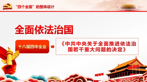学习贯彻十八届六中全会精神动态PPT模板