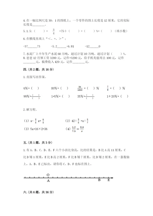 苏教版数学小升初模拟试卷带答案（突破训练）.docx