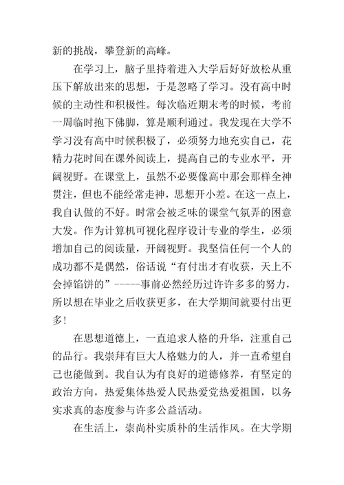 个人总结大三
