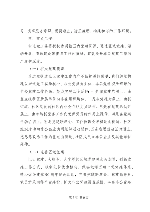 社区非公党建工作计划范文.docx