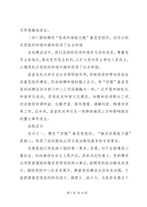 机关创建四强党组织的经验做法 (2).docx