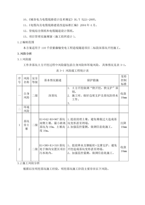 明挖隧道深基坑开挖安全专项施工方案.docx