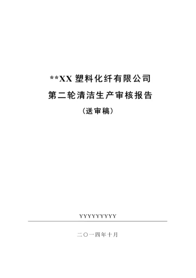 塑料化纤有限公司清洁生产审核报告.docx