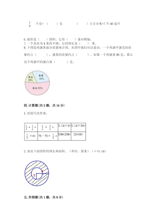 人教版数学六年级上册期末考试卷含答案下载.docx