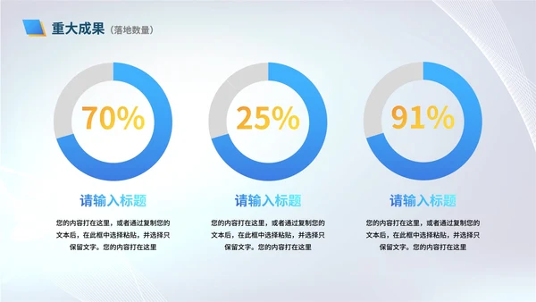 商务简约渐变白底城市工作总结PPT模板