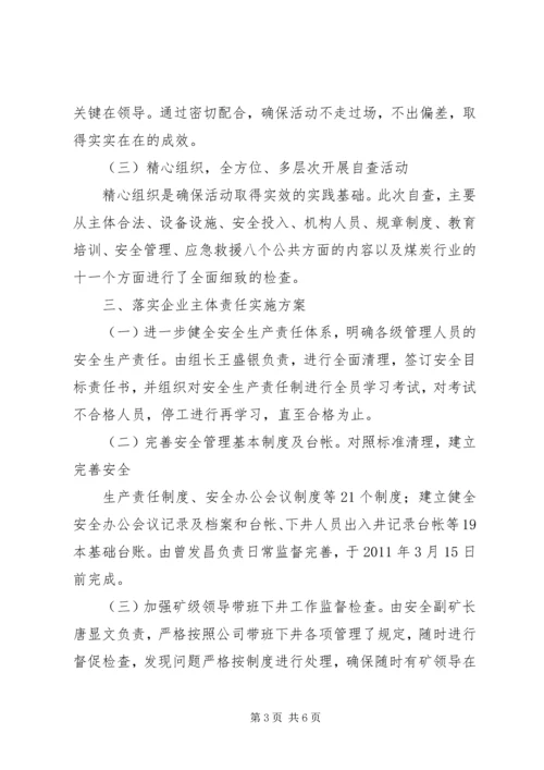 落实“企业安全生产主体责任年”实施方案 (5).docx