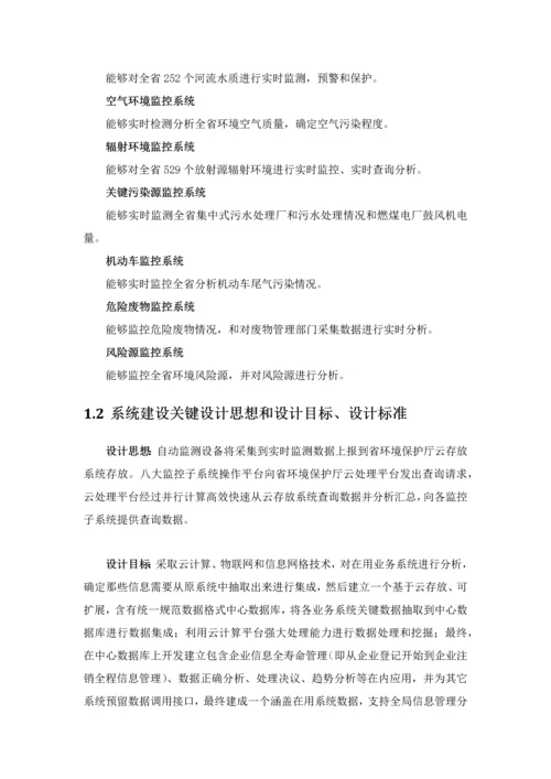 省环保厅项目云平台技术方案建议书模板.docx