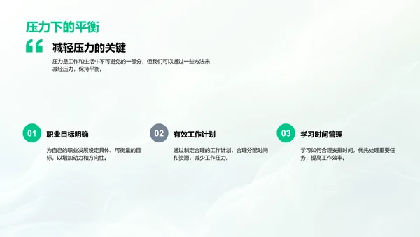 工作生活平衡讲座PPT模板