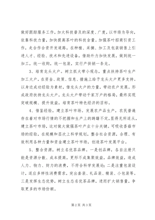 名优茶生产情况调研报告(2).docx